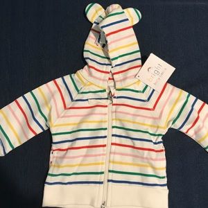 NWT Hanna Anderson baby basics bear hoodie